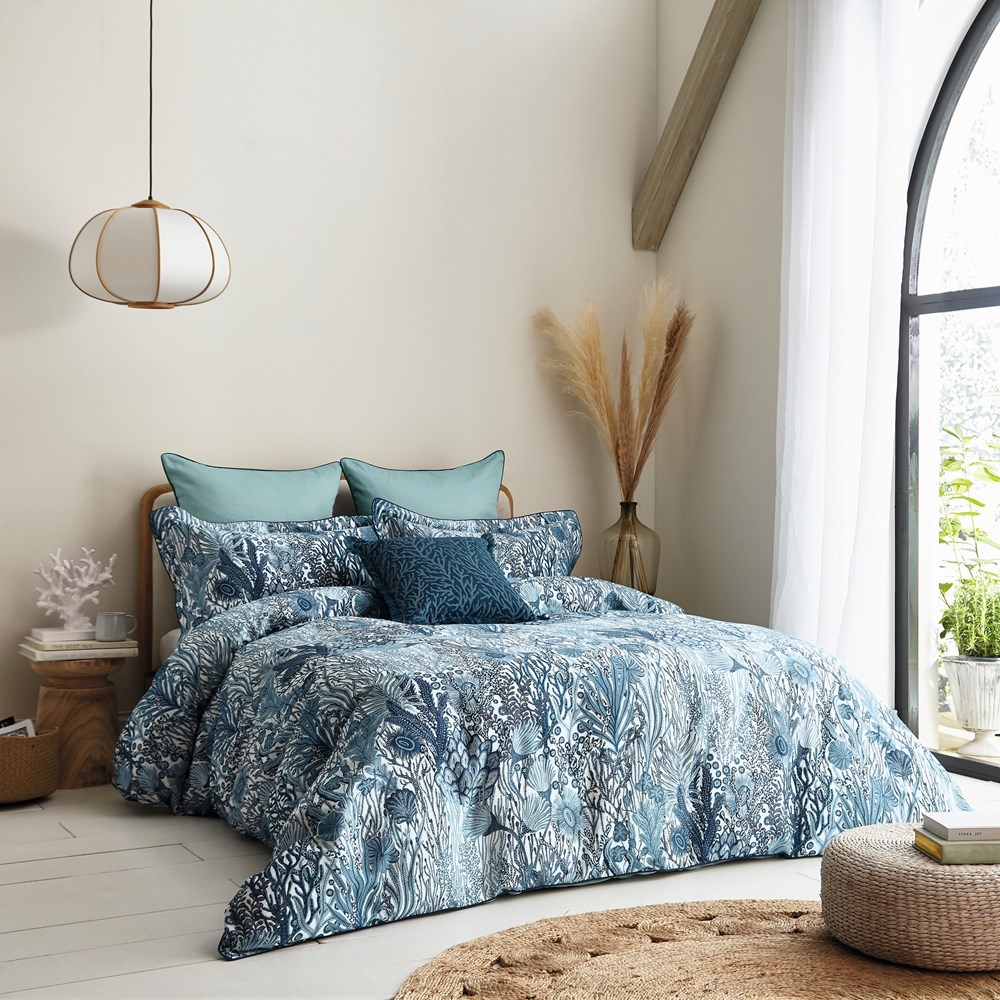 Acropora Bedding by Harlequin in Exhale Blue